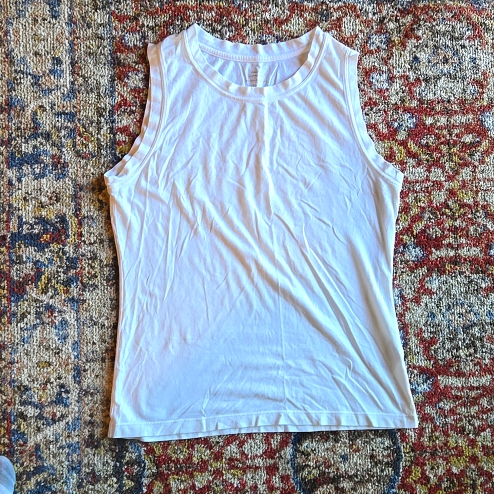 XS Banana Republic White Sleeveless t-shirt